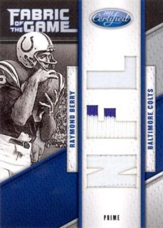 2011 Certified #54 Fabric of the Game NFL Die-Cut Prime /25