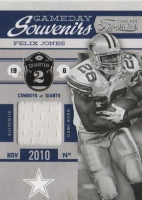 2011 Timeless Treasures #1 Gameday Souvenirs 2nd Quarter /190