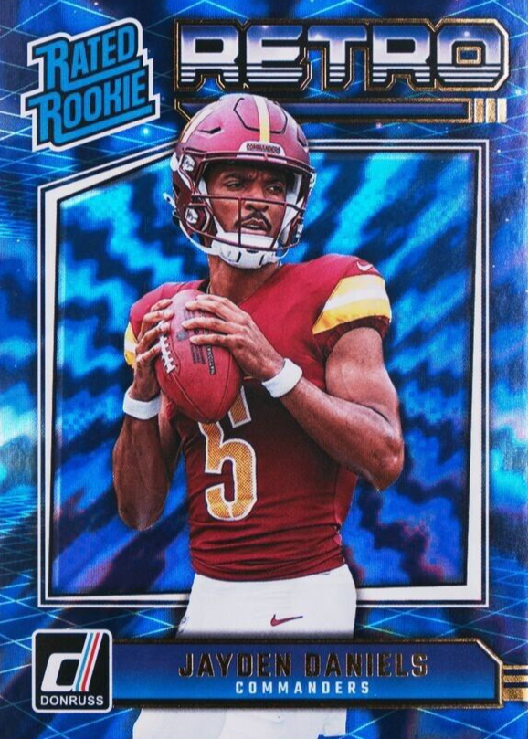 jayden daniels rookie card graded 2024 Topps Chrome #F3 Finesse Refractor R Topps NOW offers trading cards featuring the NFLs best moments immediately after they occur 2024 Score Football Jayden Daniels
