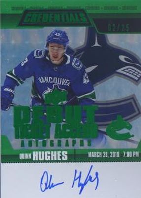 2019 Upper Deck Credentials #RTAA-QH Debut Ticket Access Autographs Green /25