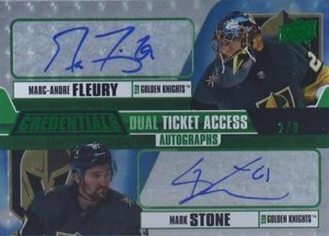 2019 Upper Deck Credentials #RTAAD-MM Dual Ticket Access Autographs Green /3