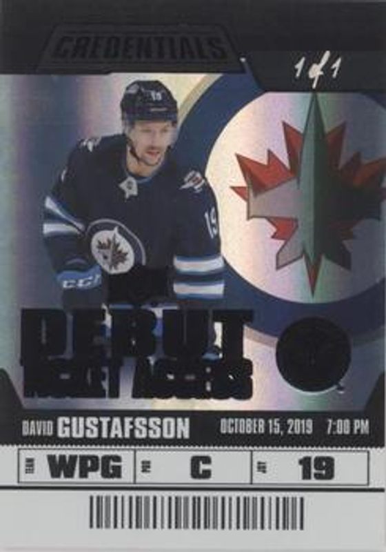 2019 Upper Deck Credentials #74 Black /1
