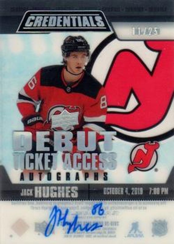 2019 Upper Deck Credentials #RTAA-JH Debut Ticket Access Acetate Autographs /99