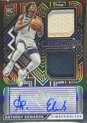 2020 Obsidian #RJI-AED Rookie Jersey Ink - Electric Etch Purple /35