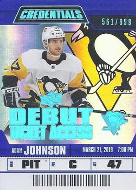 2019 Upper Deck Credentials #88 Base /699
