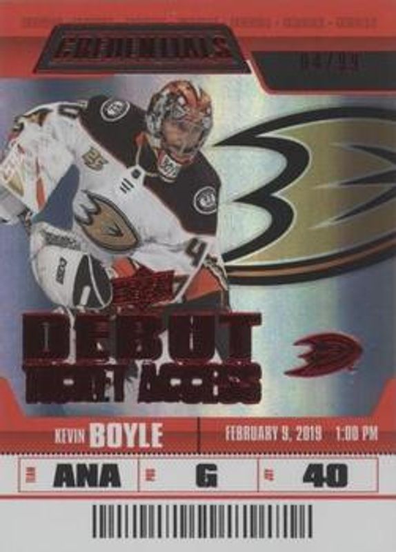 2019 Upper Deck Credentials #81 Red /99