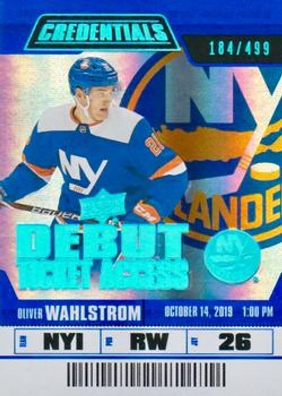 2019 Upper Deck Credentials #126 Base /699