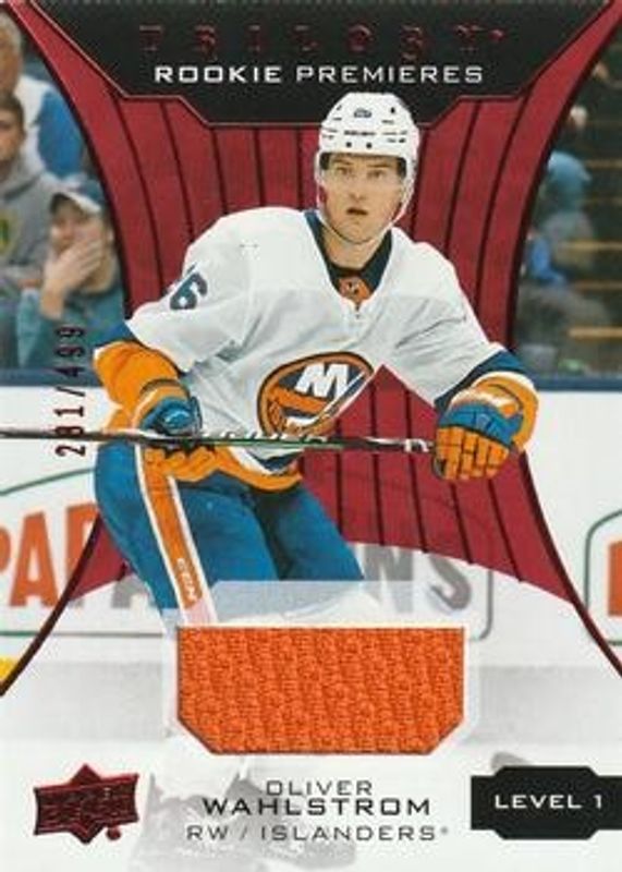 2019 Upper Deck Trilogy #66 Red Foil Material Common Rookies /499