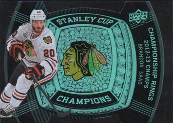 2013 Upper Deck Black Diamond #CRB-4 Stanley Cup Champs Championship Rings