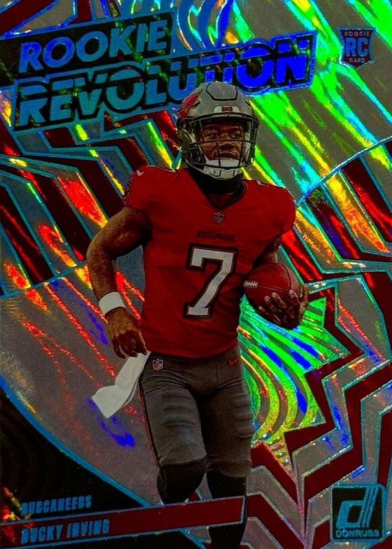 Bucky Irving 2024 Donruss #35 Rookie Revolution - Lava /10 RAW