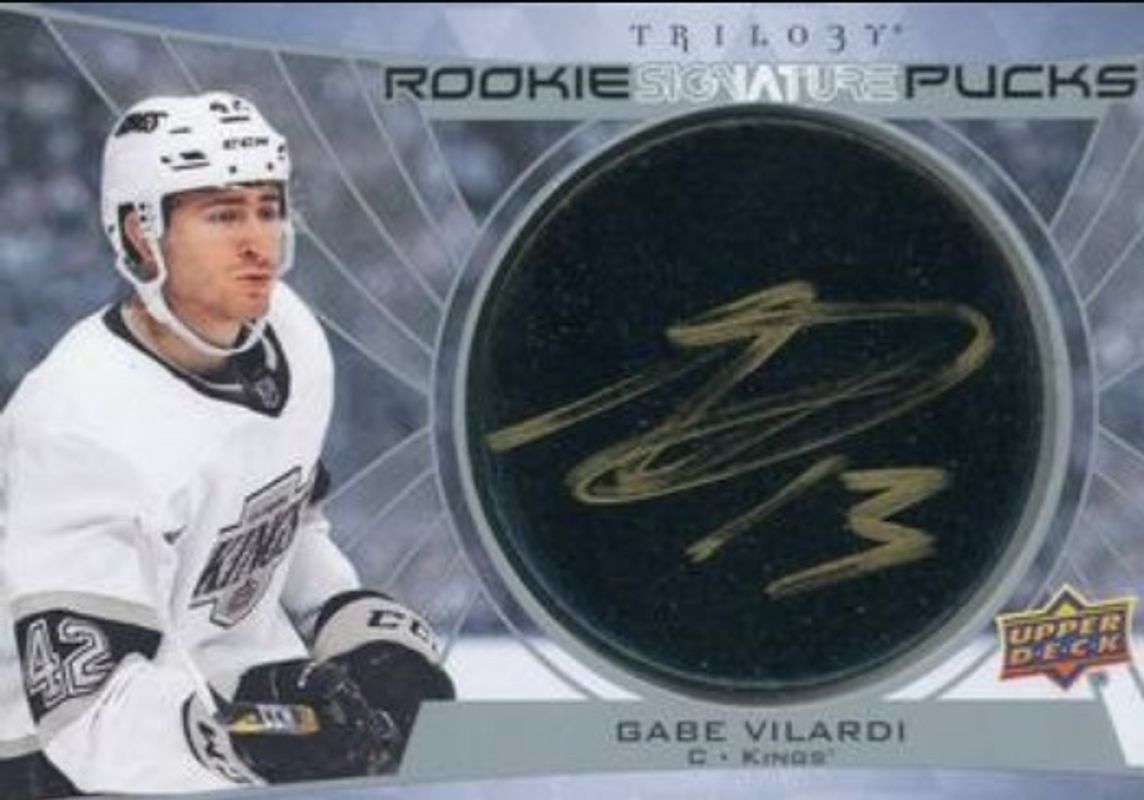 2020 Upper Deck Trilogy #RSP-GV Rookie Signatures Pucks