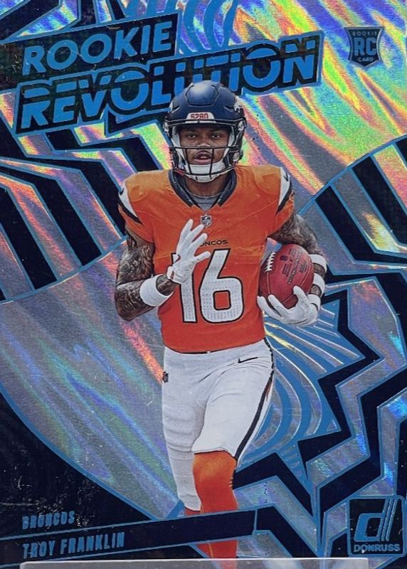 Troy Franklin 2024 Donruss #29 Rookie Revolution - Lava /10 RAW
