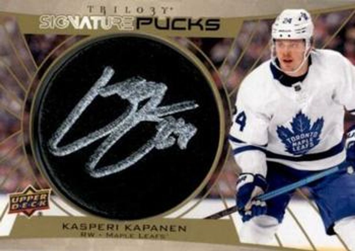 2020 Upper Deck Trilogy #SP-KK Signatures Pucks