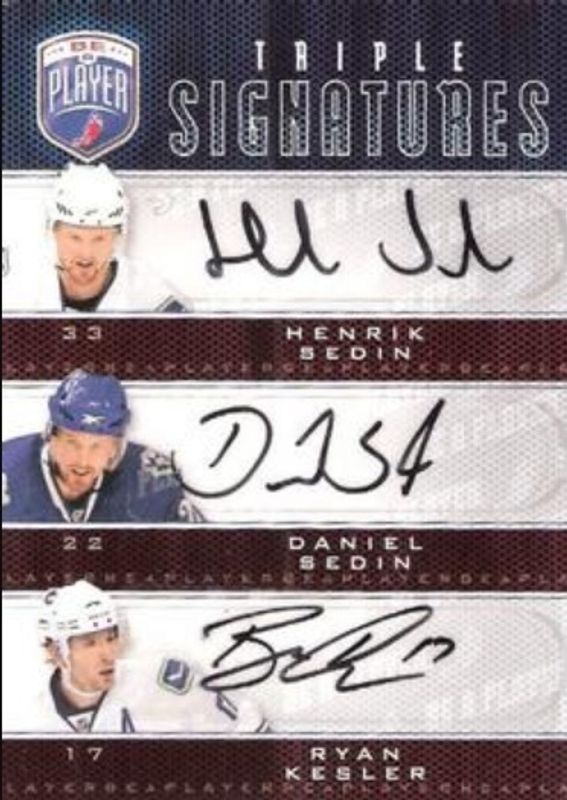 2009 Upper Deck Be A Player #S3-SSK Triple Signatures