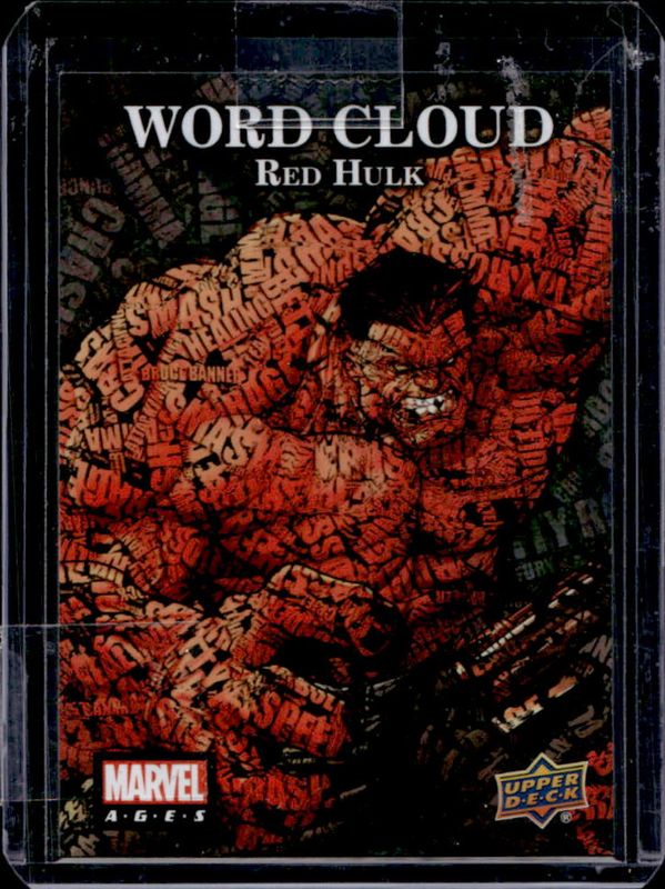 2020 Upper Deck Marvel Ages #WC-17 Word Cloud