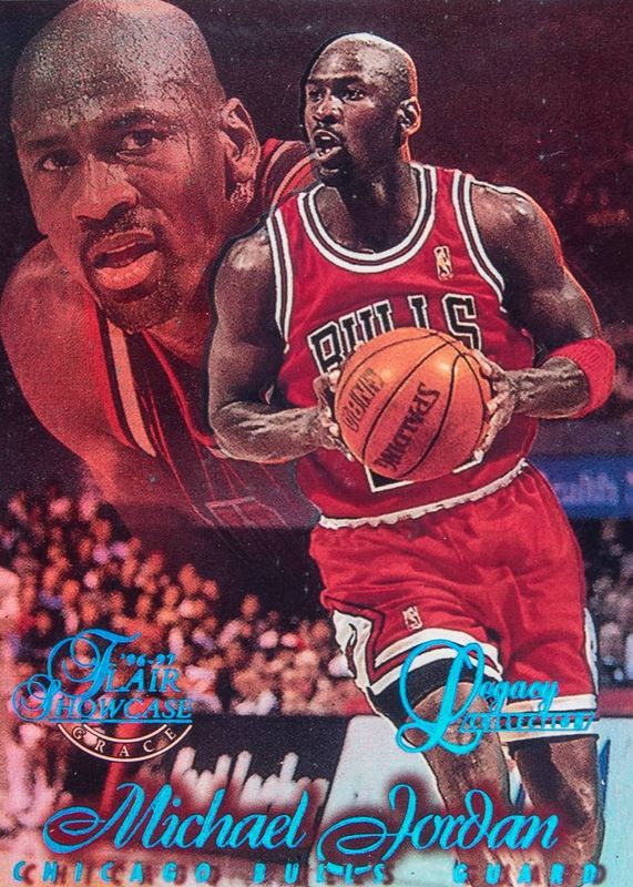 Michael Jordan 1996 Flair Showcase #23 Row 1 Legacy Collection