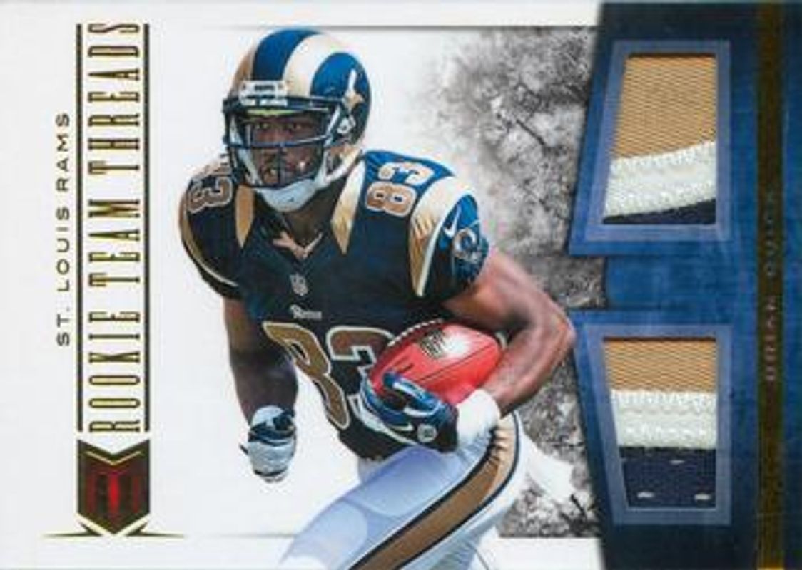 2012 Momentum #14 Rookie Team Threads Dual Materials - Prime /49