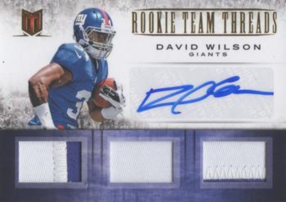 2012 Momentum #11 Rookie Team Threads Triple Materials Prime Signatures /10