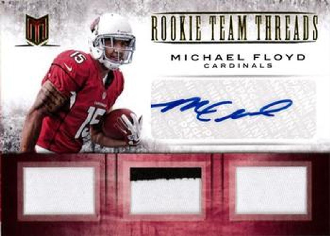 2012 Momentum #6 Rookie Team Threads Triple Materials Prime Signatures /10