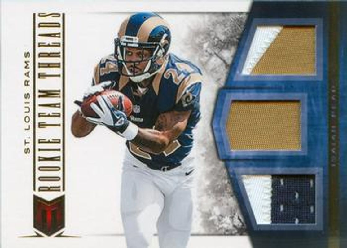 2012 Momentum #19 Rookie Team Threads Triple Materials - Prime /25
