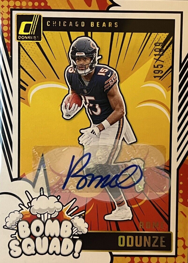 Rome Odunze 2024 Donruss #3 Bomb Squad Autographs (/199) Price