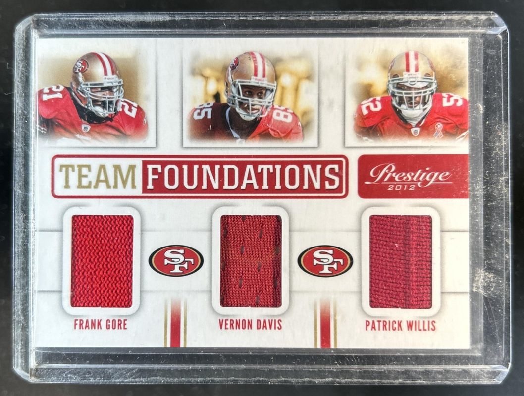 2012 Prestige #2 Team Foundations Trios Materials /99