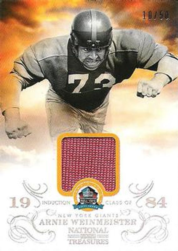 2013 National Treasures #1 HOF 50th Anniversary Materials /50