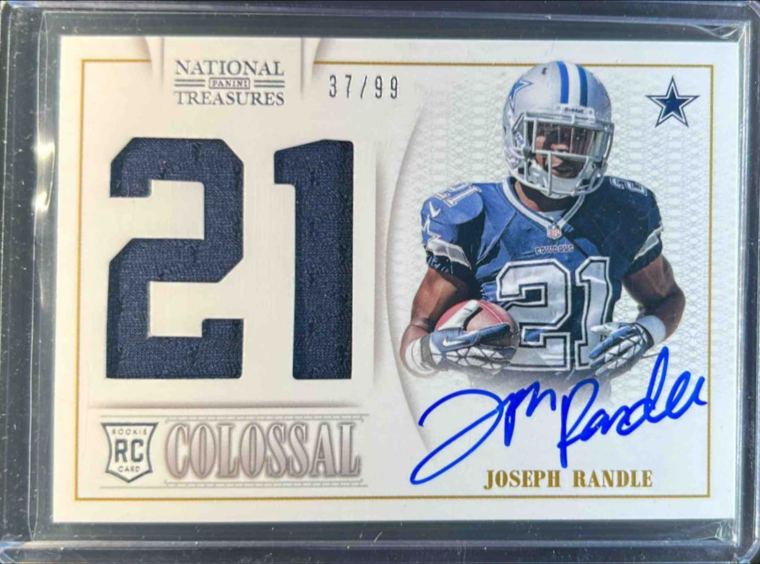 2013 National Treasures #15 NT Rookie Colossal Jersey Number Signatures /99
