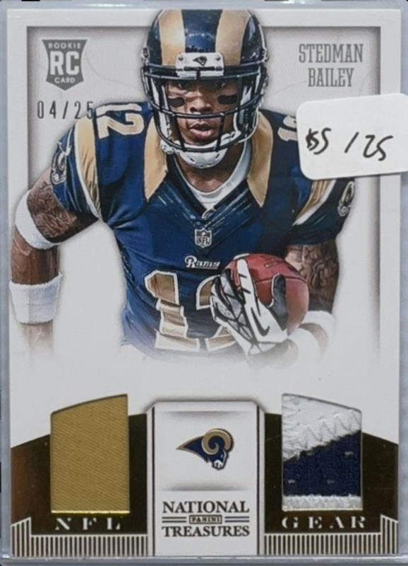 2013 National Treasures #33 Rookie NFL Gear Dual Materials - Prime /25