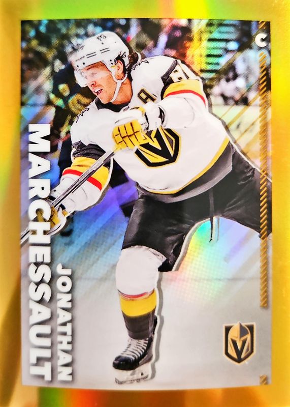 2022 Topps Chrome NHL Sticker Collection #505 Gold Refractor /50