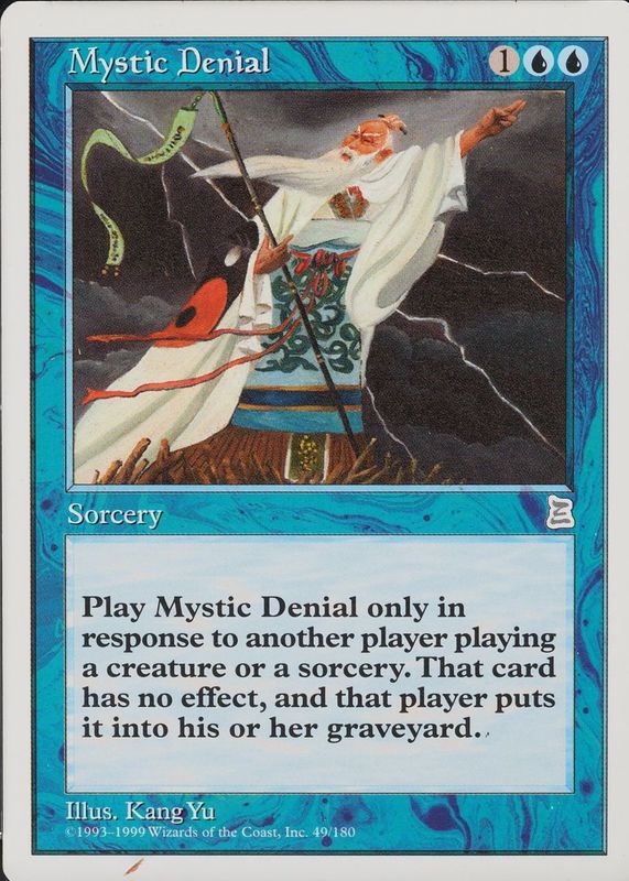 Mystic Denial 1999 Portal Three Kingdoms #49 Base RAW TCG (LIGHTLY PLAYED)