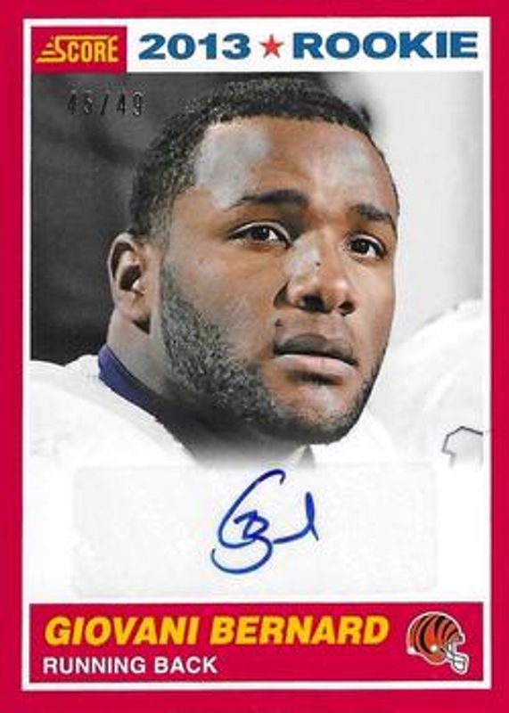 2013 Score #369 Rookie Signatures - Red /49