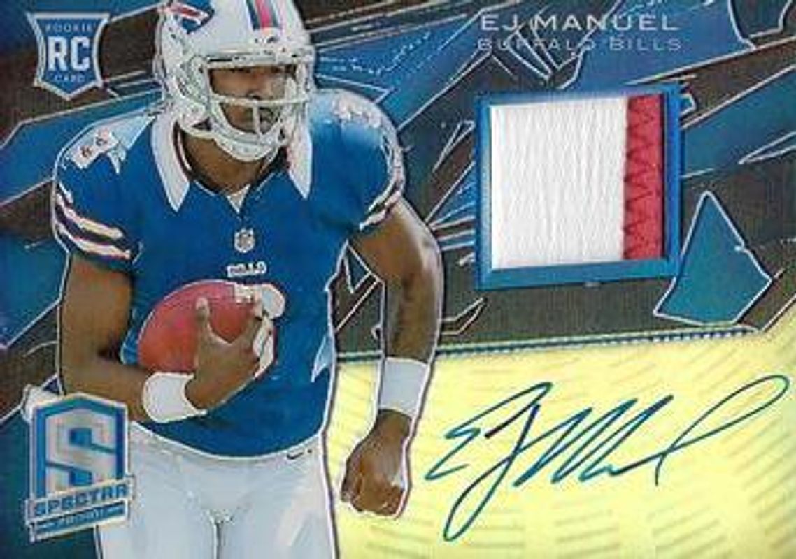 2013 Spectra #209 Spectra Rookie Signatures Materials - Blue /49