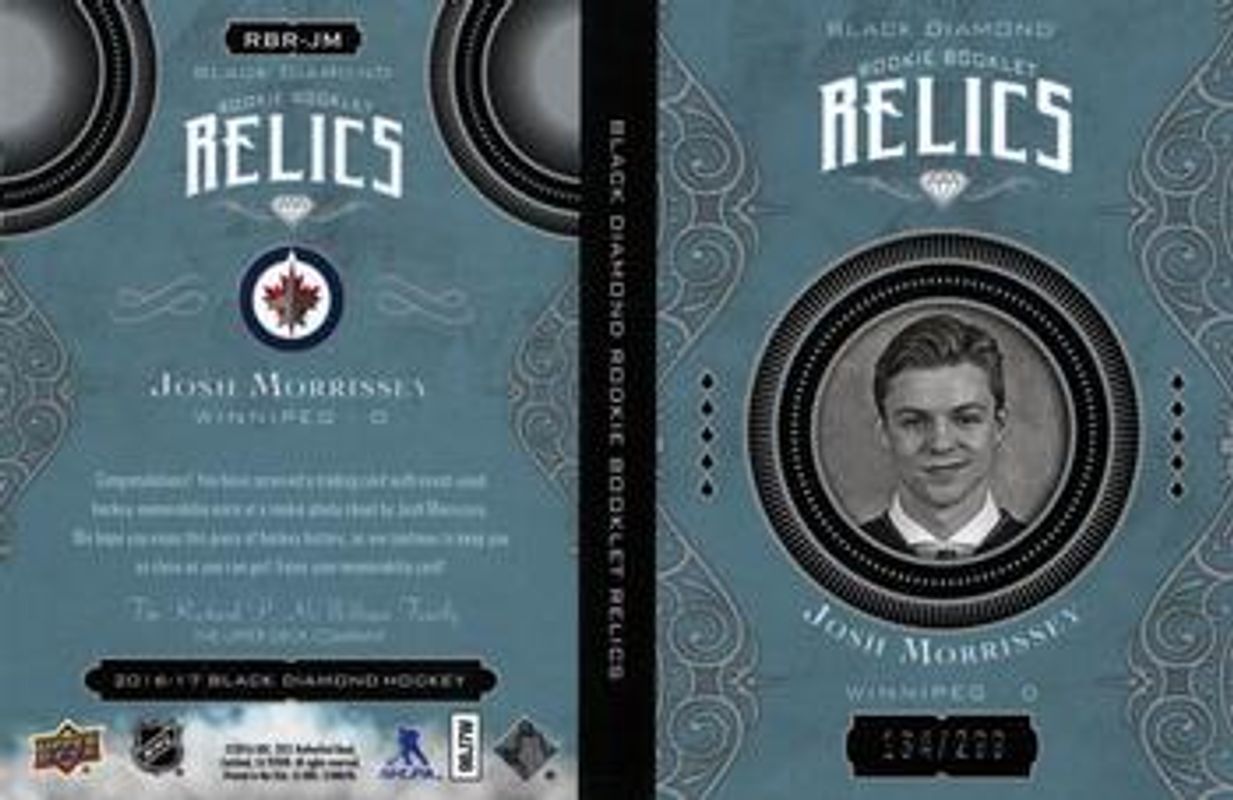 2016 Upper Deck Black Diamond #RBR-JM Rookie Booklet Relics /299