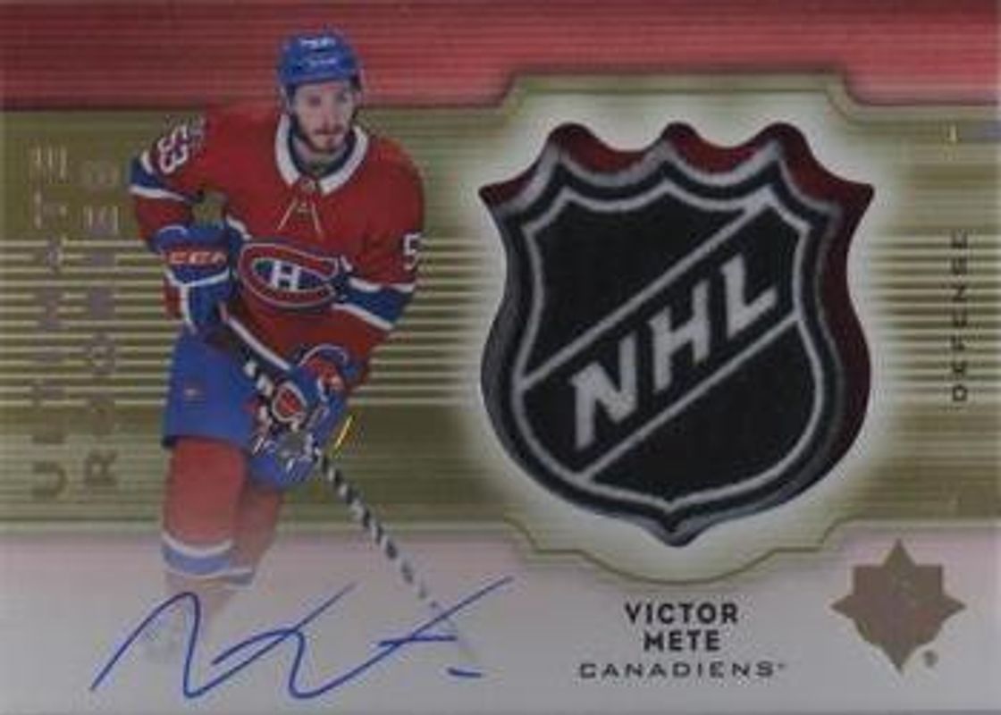 2017 Upper Deck Ultimate Collection #RDT-VM 2007 Retro Shield Patch Auto Set /1