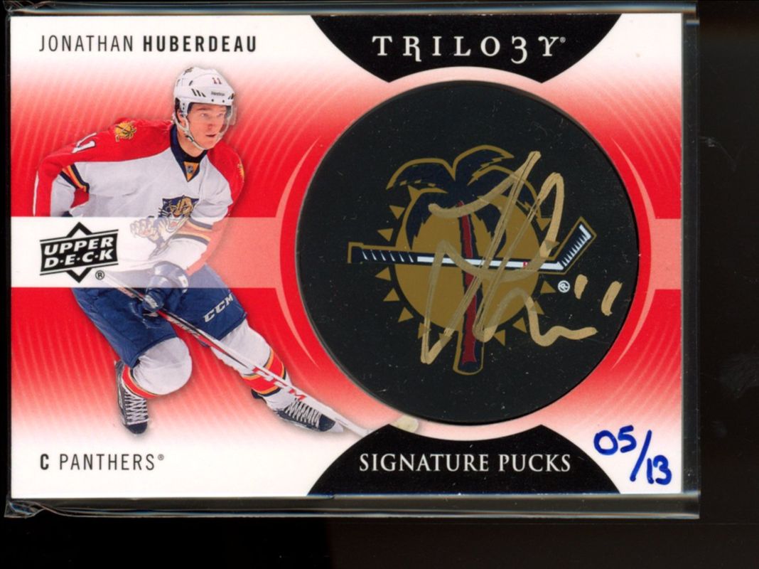 2013 Upper Deck Trilogy #SP-HB Signatures Pucks