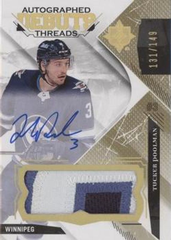 2017 Upper Deck Ultimate Collection #DTA-TP Debut Threads Patch Auto /149
