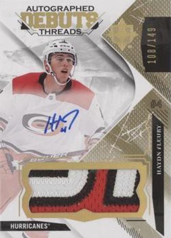 2017 Upper Deck Ultimate Collection #DTA-HF Debut Threads Patch Auto /149