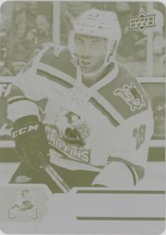 2017 Upper Deck AHL #28 Printing Plates Yellow /1