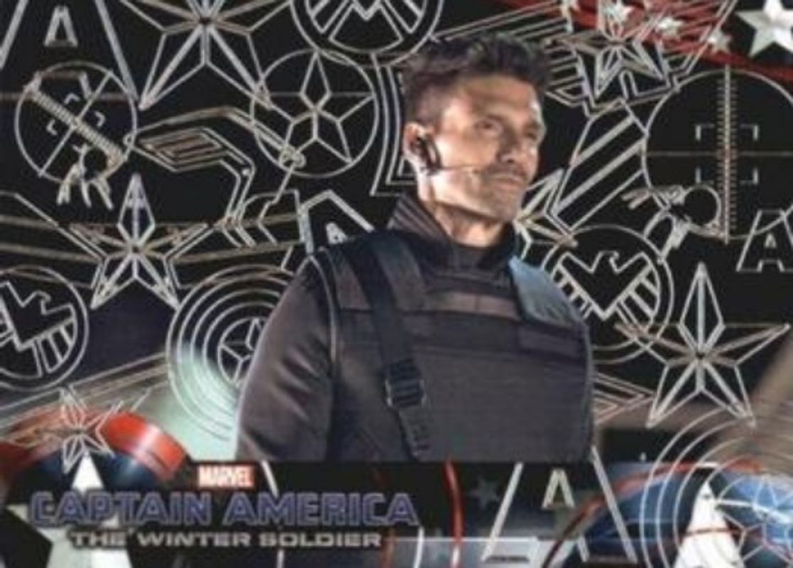 2014 Upper Deck Captain America The Winter Soldier #10 Silver Patriotic Foil