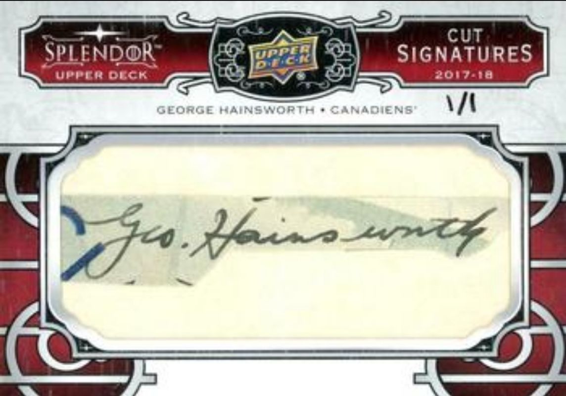 2017 Upper Deck Splendor #CS-GH Cut Signatures /1