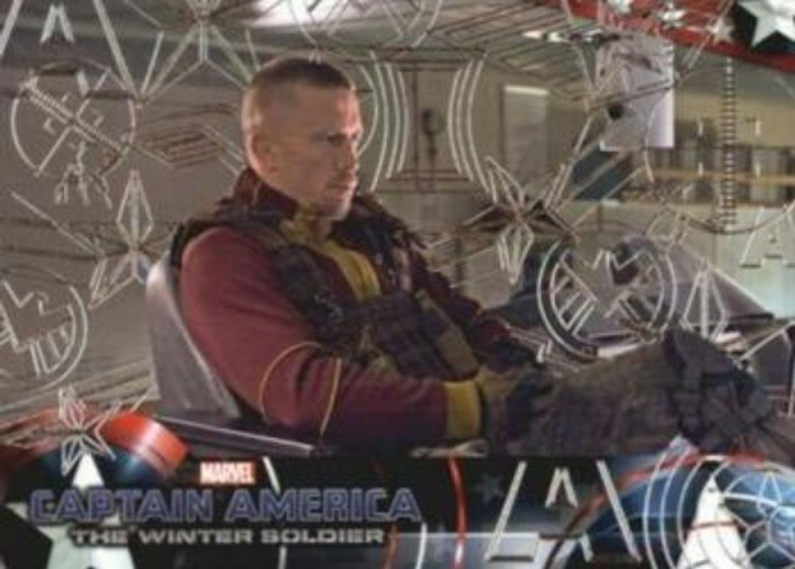 2014 Upper Deck Captain America The Winter Soldier #11 Silver Patriotic Foil