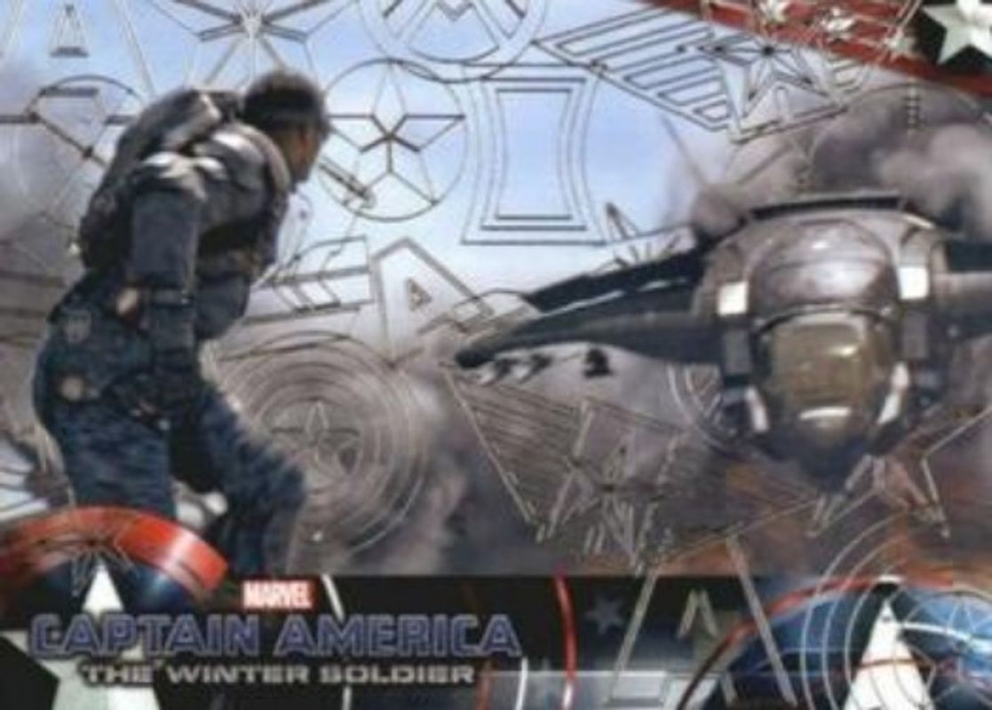 2014 Upper Deck Captain America The Winter Soldier #80 Silver Patriotic Foil
