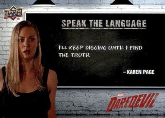 2018 Upper Deck Daredevil Season 1 & 2 #STL1 Speak the Language