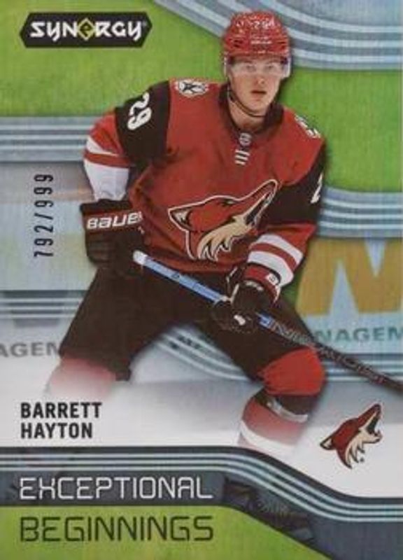 2019 Upper Deck Synergy #EB-31 Exceptional Beginnings /999