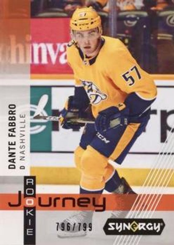 2019 Upper Deck Synergy #RP-9 Rookie NHL Journey Home Jersey /799
