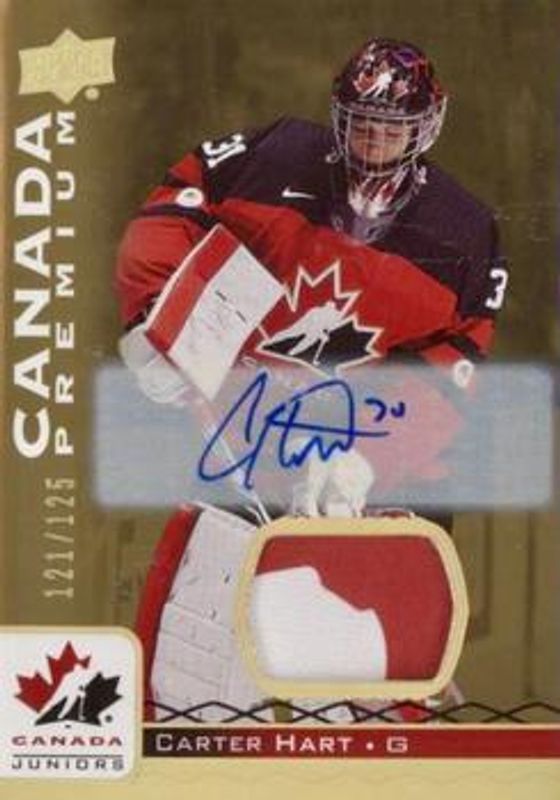 2017 Upper Deck Team Canada Juniors #7 Premium Materials Autographs /199