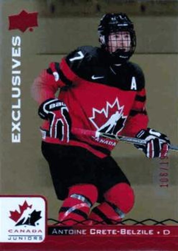 2017 Upper Deck Team Canada Juniors #74 Red Exclusives /199