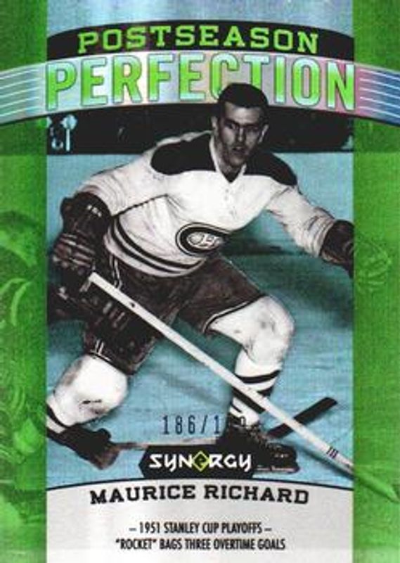 2018 Upper Deck Synergy #PS-4 Postseason Perfection Green /199