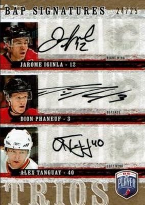 2006 Upper Deck Be a Player #T-IPT BAP Signatures Trios /25